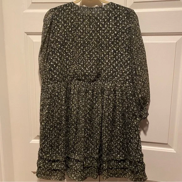 Mini Babydoll Metallic Sparkle Dress Urban Outfitters - Picture 3 of 11